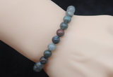 CGB5048 6mm, 8mm round blood jasper beads stretchy bracelets