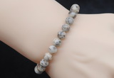 CGB5051 6mm, 8mm round feldspar beads stretchy bracelets