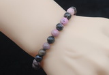 CGB5061 6mm, 8mm round rhodonite beads stretchy bracelets