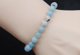 CGB5063 6mm, 8mm round amazonite beads stretchy bracelets