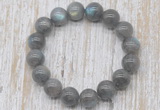 CGB5316 10mm, 12mm round labradorite beads stretchy bracelets