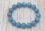 CGB5321 10mm, 12mm round apatite beads stretchy bracelets