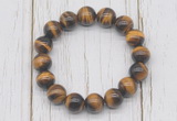 CGB5325 10mm, 12mm yellow tiger eye beads stretchy bracelets