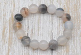 CGB5343 10mm, 12mm round montana agate beads stretchy bracelets