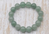 CGB5361 10mm, 12mm round green aventurine beads stretchy bracelets