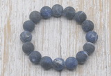 CGB5521 10mm, 12mm round matte sodalite beads stretchy bracelets