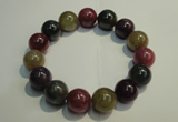 CGB652 7.5 inches 13.5mm - 14mm round natural ruby sapphire bracelet