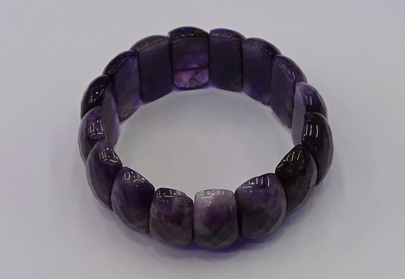 CGB667 7.5 inches 12*25mm amethyst gemstone bracelet