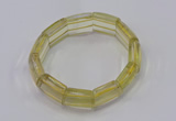 CGB670 7.5 inches 15*18mm lemon quartz bracelet wholesale