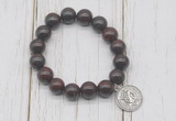 CGB6881 10mm, 12mm brecciated jasper beaded bracelet with alloy pendant