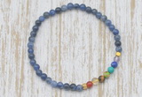 CGB7012 7 chakra 4mm sodalite beaded meditation yoga bracelets