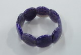 CGB702 8 inches 25*30mm agate gemstone bracelet wholesale