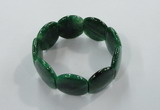 CGB704 8 inches 25*30mm agate gemstone bracelet wholesale