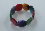 CGB705 8 inches 25*30mm agate gemstone bracelet wholesale