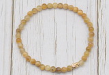 CGB7200 4mm tiny golden tiger eye beaded meditation yoga bracelets