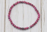 CGB7205 4mm tiny red tiger eye beaded meditation yoga bracelets