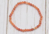 CGB7231 4mm tiny fire agate beaded meditation yoga bracelets