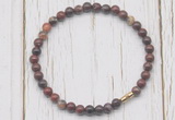 CGB7267 4mm tiny brecciated jasper beaded meditation yoga bracelets