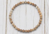 CGB7271 4mm tiny picture jasper beaded meditation yoga bracelets