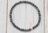 CGB7279 4mm tiny kambaba jasper beaded meditation yoga bracelets