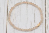 CGB7302 4mm tiny moonstone beaded meditation yoga bracelets