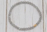 CGB7305 4mm tiny labradorite beaded meditation yoga bracelets