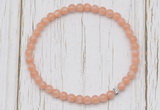 CGB7306 4mm tiny sunstone beaded meditation yoga bracelets