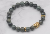 CGB7367 8mm kambaba jasper bracelet with buddha for men or women