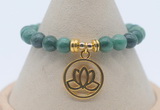 CGB7781 8mm African jade bead with luckly charm bracelets