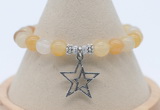 CGB7783 8mm yellow aventurine bead with luckly charm bracelets