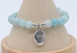 CGB7794 8mm amazonite gemstone bead with luckly charm bracelets