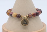 CGB7798 8mm mookaite bead with luckly charm bracelets wholesale