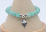 CGB7820 8mm peru amazonite bead with luckly charm bracelets