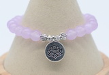 CGB7872 8mm candy jade bead with luckly charm bracelets wholesale