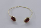 CGB860 10*14mm oval agate gemstone bangles wholesale