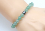 CGB8833 8mm, 10mm green aventurine & drum hematite power beads bracelets