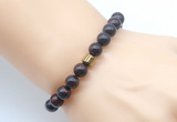 CGB8838 8mm, 10mm brecciated jasper & drum hematite power beads bracelets