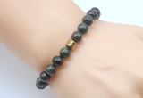 CGB8841 8mm, 10mm dragon blood jasper & drum hematite power beads bracelets