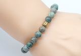 CGB8847 8mm, 10mm African turquoise & drum hematite power beads bracelets