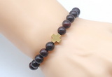 CGB8898 8mm, 10mm brecciated jasper & cross hematite power beads bracelets