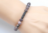 CGB8966 8mm, 10mm rhodonite & rondelle hematite beaded bracelets