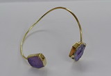 CGB919 13*18mm - 15*20mm freeform druzy agate gemstone bangles