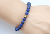 CGB9242 8mm, 10mm lapis lazuli & drum hematite power beads bracelets