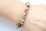 CGB9249 8mm, 10mm Australian zebra jasper & drum hematite power beads bracelets