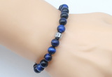 CGB9282 8mm, 10mm blue tiger eye & drum hematite power beads bracelets