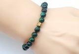 CGB9283 8mm, 10mm green tiger eye & drum hematite power beads bracelets