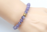 CGB9287 8mm, 10mm dogtooth amethyst & drum hematite power beads bracelets