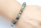 CGB9293 8mm, 10mm seaweed quartz & drum hematite power beads bracelets