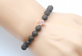 CGB9438 8mm, 10mm matte bronzite & cross hematite power beads bracelets