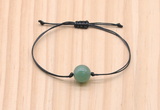 CGB9916 Fashion 12mm green aventurine adjustable bracelet jewelry